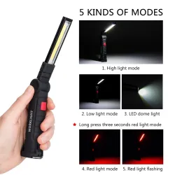 COB LED torch - USB rechargeable - with hanging hookSurvival tools