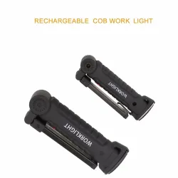 Herramientas de supervivenciaantorcha LED COB - recargable USB - con gancho colgante