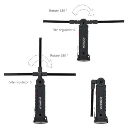 Herramientas de supervivenciaantorcha LED COB - recargable USB - con gancho colgante