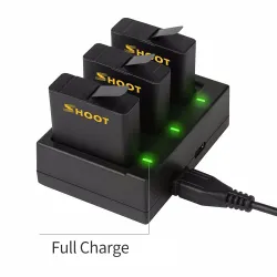AHDBT-501 battery - three & dual ports USB charger for GoPro 7 /6 / 5 Action CameraBattery & Chargers