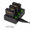 AHDBT-501 battery - three & dual ports USB charger for GoPro 7 /6 / 5 Action CameraBattery & Chargers