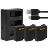 AHDBT-501 battery - three & dual ports USB charger for GoPro 7 /6 / 5 Action CameraBattery & Chargers