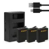 AHDBT-501 battery - three & dual ports USB charger for GoPro 7 /6 / 5 Action CameraBattery & Chargers