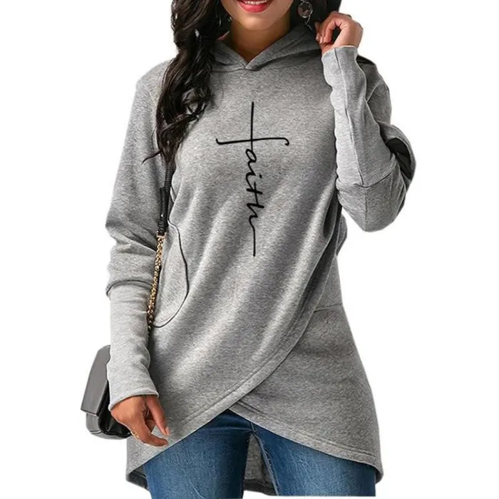 Warm hooded pullover hoodiePlus