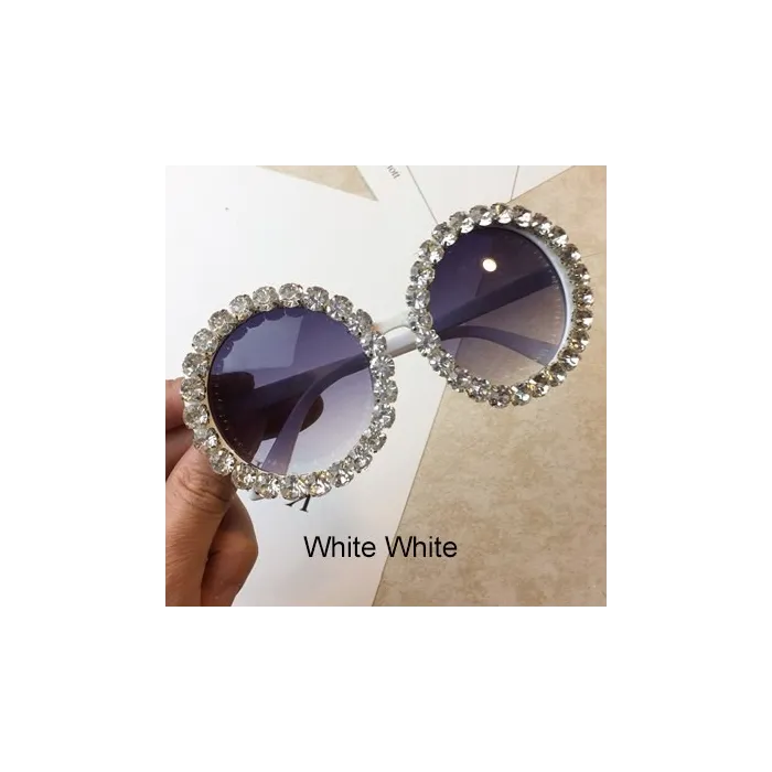 Round crystal sunglasses - UV400Sunglasses