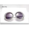 Round crystal sunglasses - UV400Sunglasses