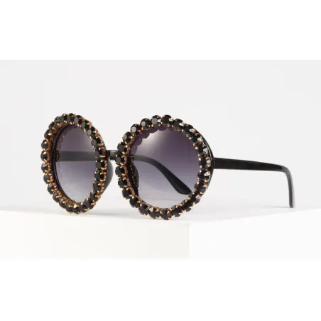 Round crystal sunglasses - UV400Sunglasses