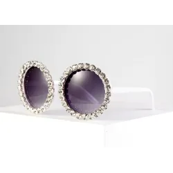 Round crystal sunglasses - UV400Sunglasses