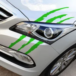 PegatinasMarcas de garras - pegatina reflectante coche - 40 * 12cm