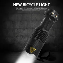 Luces7W 2000L - 3 mode - Q5 LED - lámpara de luz de bicicleta - impermeable