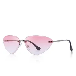 Cat eye - rimless sunglasses - UV400Sunglasses