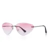 Cat eye - rimless sunglasses - UV400Sunglasses