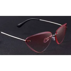 Cat eye - rimless sunglasses - UV400Sunglasses