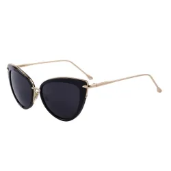 Retro cat eye - alloy frame - oval sunglasses - UV400Sunglasses