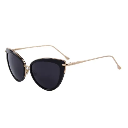 Retro cat eye - alloy frame - oval sunglasses - UV400Sunglasses