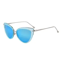 Retro cat eye - alloy frame - oval sunglasses - UV400Sunglasses