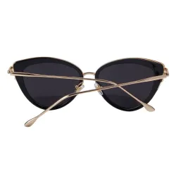 Retro cat eye - alloy frame - oval sunglasses - UV400Sunglasses