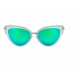 Retro cat eye - alloy frame - oval sunglasses - UV400Sunglasses
