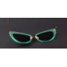 Retro cat eye - alloy frame - oval sunglasses - UV400Sunglasses