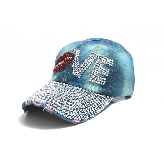 Crystal Love & lips - baseball cap - unisexHats & Caps