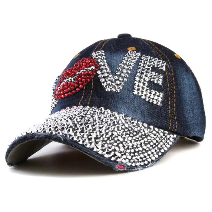 Sombreros / gorrasCrystal Love " labios - gorra de béisbol - unisex