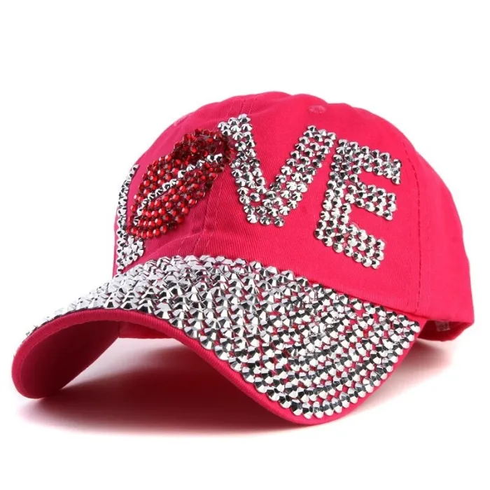 Crystal Love & lips - baseball cap - unisexHats & Caps