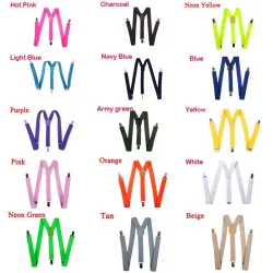 Clip-on Suspenders - Elastic Y-Shape Adjustable Braces - UnisexKids