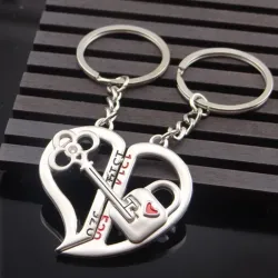 Heart & key - keychain 2 pcsKeyrings