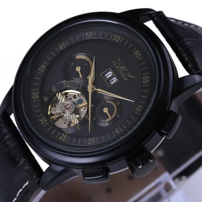 Relojesreloj mecánico de cuero