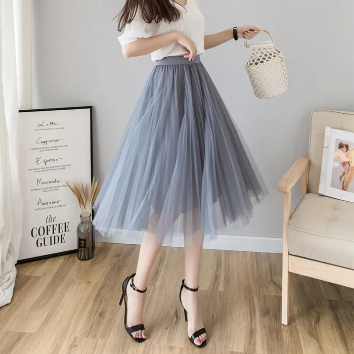 VestidosModa midi falda plegada