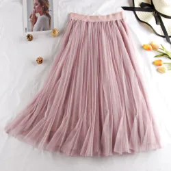 VestidosModa midi falda plegada
