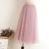 VestidosModa midi falda plegada