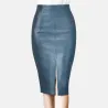 Elegant leather midi skirtDresses