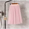 VestidosModa midi falda plegada