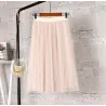 VestidosModa midi falda plegada