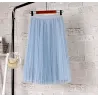 VestidosModa midi falda plegada