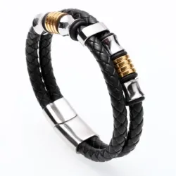 PulserasPulsera multicapa con hebilla magnética