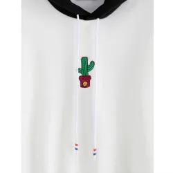 Hoodies & JerséisRebobinado con impresión de cactus