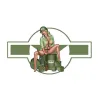 Pegatinaschica del ejército de Estados Unidos - coche & motocicleta vinyl sticker - impermeable 13 * 7.4cm