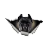 PegatinasPerro negro - pegatina de coche vinilo - impermeable 13 * 7.6cm