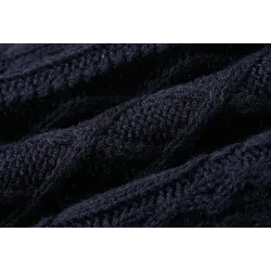 PlusSuéter de punto largo con cuello de tortuga - vestido de invierno