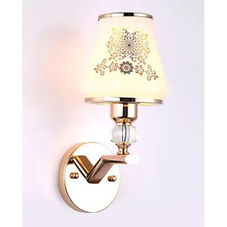 ApliquesLámpara de pared LED - simple & doble cabeza - cristal de oro