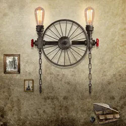 ApliquesRueda de hierro - lámpara de pared retro