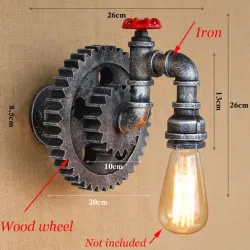 ApliquesTubo de hierro vintage - lámpara de pared