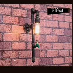 ApliquesTubo de agua vintage - lámpara de pared