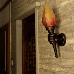 ApliquesMano retro con antorcha - lámpara de pared