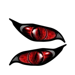 PegatinasOjos rojos zombis - pegatina de vinilo 13 * 5 cm 2 piezas