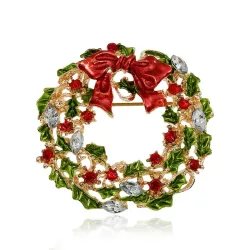 BrochesCorona del muérdago de Navidad - broche