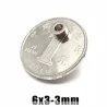 N35N35 - imán de neodimio - anillo fuerte con agujero - 6 * 3 * 3mm - 50 piezas