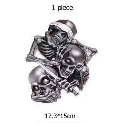 PegatinasPegatina de coche con cabezas de cráneo 17.3 * 15cm